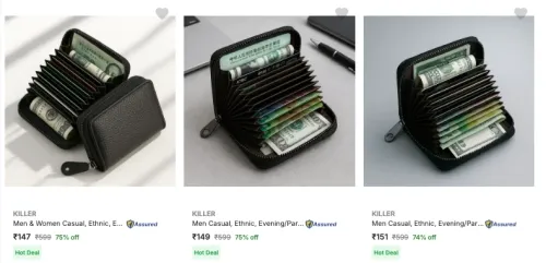 Image of Killer Casual Wallets upto 75% discount 