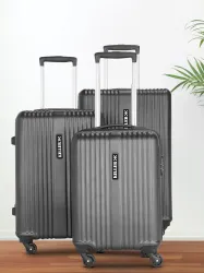 KILLER Hard Body Set of 3 Luggage 4 Wheels - STRING - Combo Set (28+24+20) - Silver