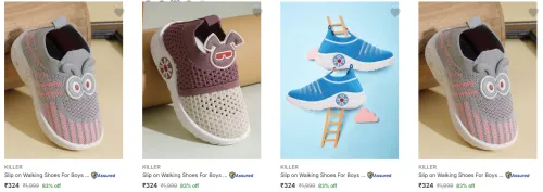 Image of KILLER Kids Shoes upto 83% Discount