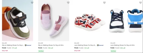 Image of Killer Kids Sports Shoes upto 85% Discount