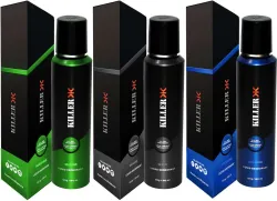 KILLER marine, cyclone, wave (150ml Each) Deodorant Spray - For Men & Women (Pack of 3) Body Spray - For Men & Women (