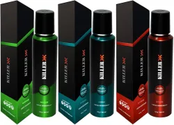 KILLER marine, storm, ocean (150ml Each) Deodorant Spray - For Men & Women (Pack of 3) Body Spray - For Men & Women (1