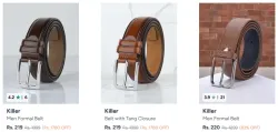 Killer men belt up to 83% discount