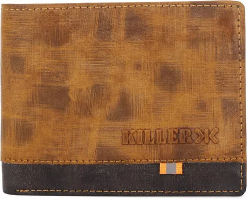 Image of KILLER  Men Casual Tan Artificial Leather Wallet