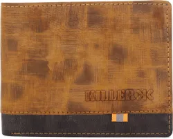 KILLER  Men Casual Tan Artificial Leather Wallet