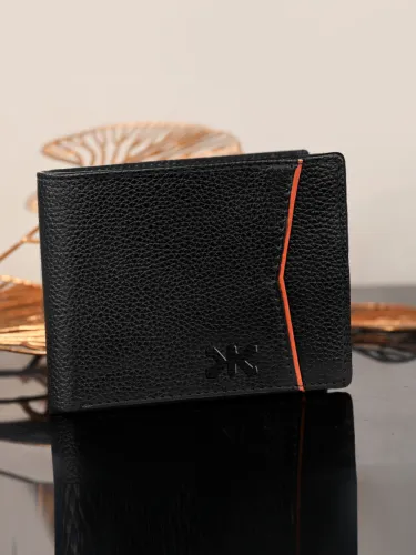 Image of KILLER Men Casual Black Genuine Leather Wallet