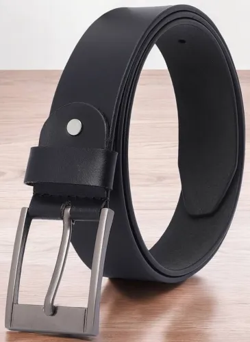 Image of KILLER Men Casual, Evening, Formal, Party Black Texas Leatherite Belt