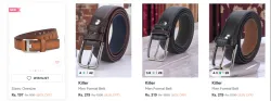 Killer Men Formal Belt upto 83% discount