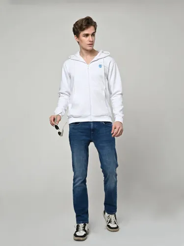 Image of KILLER  Men Full Sleeve Solid Hooded Sweatshirt