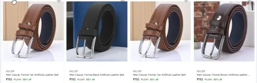 Image of KILLER men's belt at minimum 88% Discount 