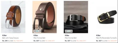 Image of Killer Men's Belts Starting @ 219
