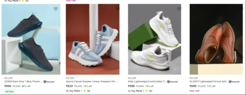Image of KILLER Men's shoes up to 80% Discount 