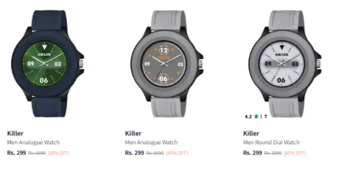 Image of Killer men's watch starting @ ₹299