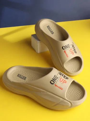 Image of KILLER  Men Slides  (Beige , 6)