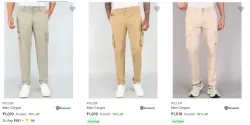 Killer Mens Cargos Pants at 74% discount 