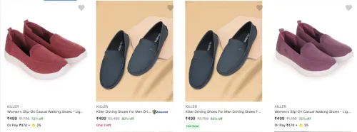Image of Killer Men’s Casual Shoes at minimum 72% Discount