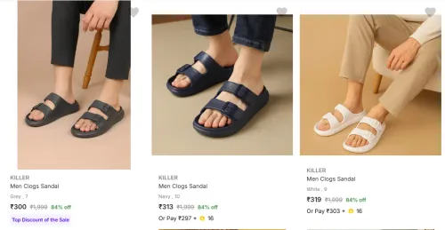 Image of Killer Men’s Clogs upto 84% Discount
