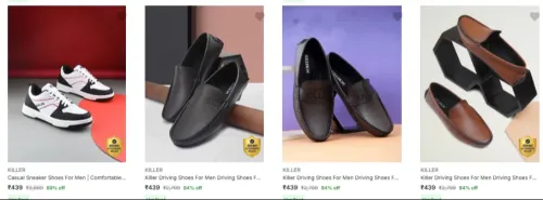 Image of Killer men's footwear up to 89% Discount 