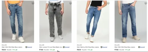 Image of Killer mens jeans at minimum 77% discount