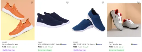 Image of Killer Men’s Sports Shoes upto 81% Discount