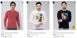 KILLER Mens Sweaters at minimum 76% Discount