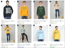 KILLER Mens Sweatshirts at minimum 77% Discount
