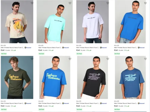 Image of Killer mens tshirt at 77% discount