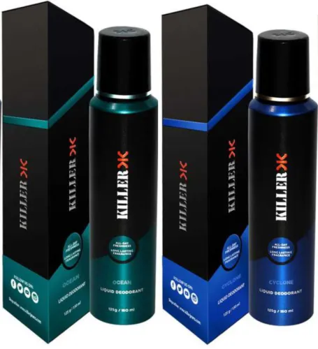 Image of KILLER Ocean, Cyclone (150ml Each) Deodorant Spray 