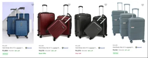 Image of Killer Suitcases (PO3) upto 87% Discount