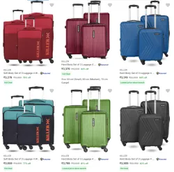 Killer Suitcases (Set of 3) @ Start ₹3279