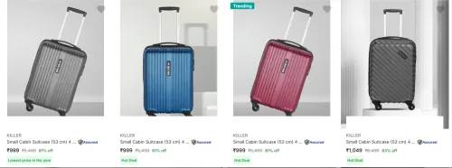 Image of Killer Suitcases S Size at minimum 70% Discount
