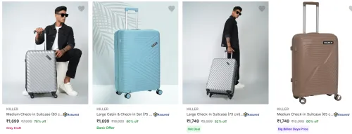 Image of Killer Suitcases upto 90% Discount