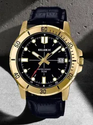 Killer Timewear 7007 Golden Black Analog Watch
