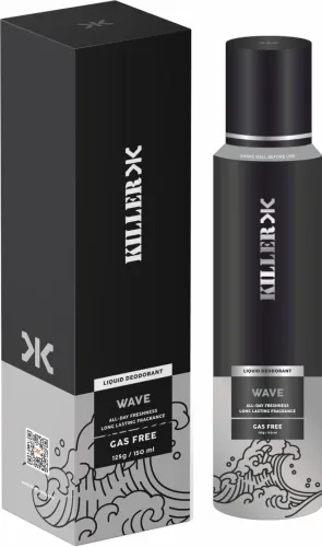 Image of KILLER Wave No Gas Deodorant Spray - For Men (150 ml)