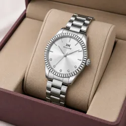 KILLER Women’s Elegant Fluted Bezel Analog Watch Analog Watch - For Women KLR-LR003-BLK-CH