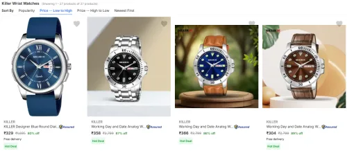 Image of Killer Wrist Watches at Minimum 80% Off
