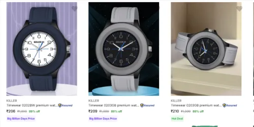 Image of Killer Wrist Watches Starting @ ₹206