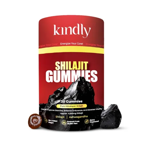 Image of Kindly Pure Original Himalayan Shilajit Shilajeet & Ashwagandha Gummies for Strength, Stamina & Energy | Immunity Booste