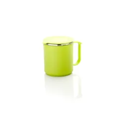 King Cafe Insulated Mug With Lid & Handle, Stainless Steel Inner, Hot & Cold Thermal Cup, Leak-Proof Mug for Tea, Coffee & Milk - Plastic Exterior Home, Office & Restaurant (300ml, Multicolo...
