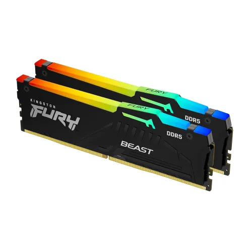 Image of Kingston Fury Beast RGB 32GB 5600MT/s DDR5 CL40 DIMM Desktop Memory 2