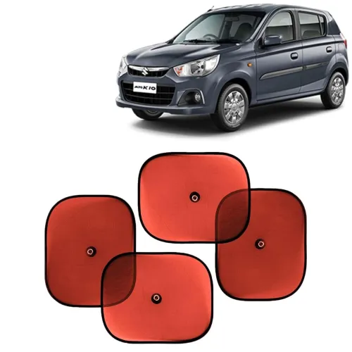 Image of KINGSWAY Car Window Curtain Sticky Sun Shades Compatible with Maruti Suzuki Alto K10