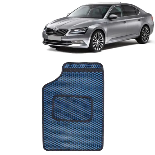Image of Kingsway Dotted Design Car Floor Foot Mats Universal Fit for Skoda Superb