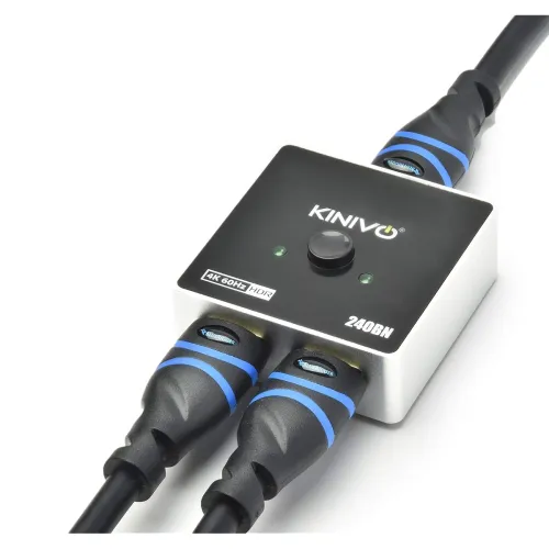 Image of Kinivo Premium 4K HDMI Switch/Splitter HDMI Switcher - Supports 4K @ 60Hz, 3D