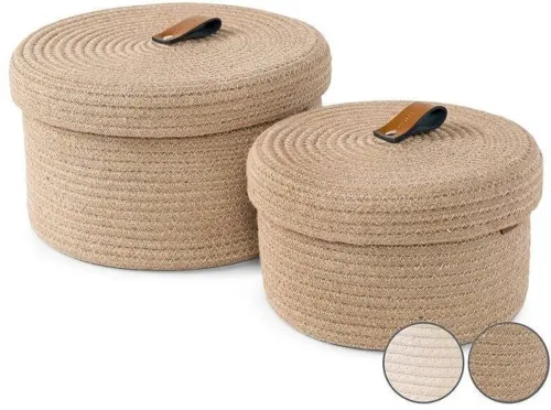 Image of Kirti textile Jute Luxury Cess Jute Storage Basket, Po2