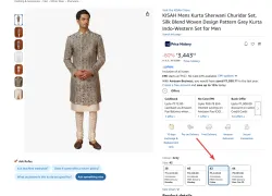 KISAH Mens Kurta Sherwani Churidar Set
