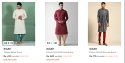 Kisah Mens Kurta Upto 85% Discount