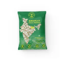 KISANLAY Cherry Makhana 500g Crunchy Healthy Fasting Snack Foxnuts
