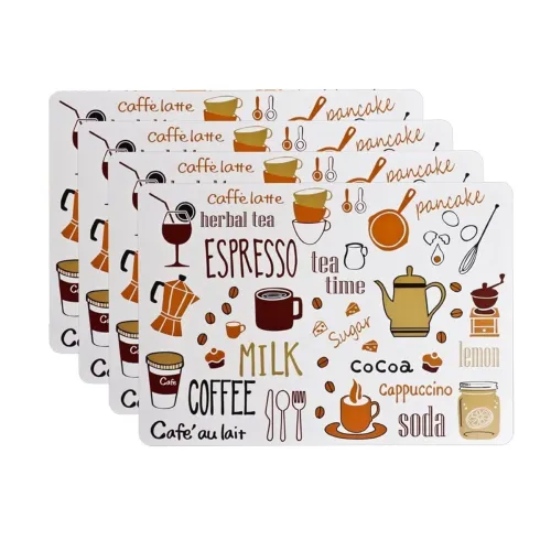 Image of KitchEase PVC Woven Dining Table Placemats (Pack of 4)