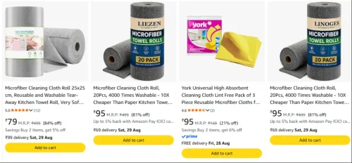 Image of Kitchen Cleaning Cloth Starting @ ₹79