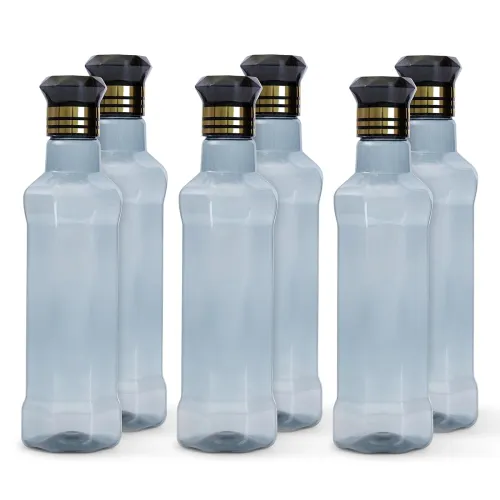 Image of Kitchen Plastic Water Bottle Set (1L x 6)